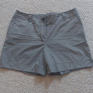 Talbots Black and White Gingham Bermuda Shorts, 12 P